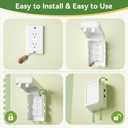 Extra Large Electrical Outlet Box, Indoor Wall Electrical Outlet Cover, Baby Safety Plug Cover, Easy to Use, Large Interior Space. (1 Pack, White)