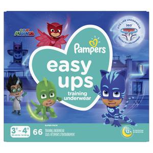 Pampers Training Pants - Easy Ups Boys & Girls Bluey - Size 3T-4T, 66 Count, Children's Potty Underwear 