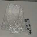 License Plate Protector 2 Pack, Clear License Plate Cover 12.08 * 6.02 Universal, Plate Cover for Car Plastics, Car Frame Cover Shield with Screws Transparent Spacers Screw Caps by XIOGZAXI