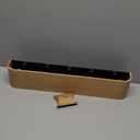 Kazai. Wall-Mounted Coat Rack 'Toke' - Modern Design Coat Rack with Hidden Wall Hooks - Solid Wood Veneer Panel Coat Hanger - Oak