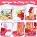 2026 Water Table for Toddlers 1-3 3-5 with Pump, 3-Tier Outdoor Sand Water Play Table Toys for Kids Ages 4-8 Outside Activity Sensory Summer Beach Pool Backyard Splash Pond Toys for Boys Girls Gifts