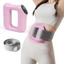Electric Full-Body Fascia Ring, Fascia Ring Massager with Adjustable Strap, 8 Vibration Modes Hands-Free Fast Fat Burning for Belly, Back, Legs, Waist