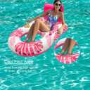 Pool Floats for Adults,Large Inflatable Pool Lounger,Pool Floats Chairs Tanning Bed for Swimming Pool,Party with Cup Holders,Backtest,Foodrest (red)