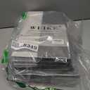 WUIKE Storage Baskets for Shelves, Fabric Closet Storage Bins with Handles, Foldable Clothes Organizer Bins for Bedroom, Nusery, Gray & White, Large, 3-Pack (3 Pack-14.4"L x 10"W x 8.5"H)