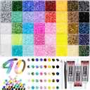 40000+Pcs Resin Jelly Rhinestones for Bedazzling, 3mm Multicolor Flat Back Gems Bedazzler Kit with 3Pcs 10ml B7000 Jewelry Glue, Colorful Bulk Jewels for Book Shoes Crafts Tumblers Nail Art DIY