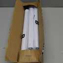 Closet Rod 50-87 Inches, Adjustable Heavy Duty Metal White Closet Rods for Hanging Clothes 1.3 Inches Diameter for Wardrobes Laundry