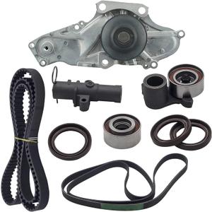 Rldym Timing Belt Kits with Water Pump for Car Engine Compatible with 2003-2018 Honda Accord Pilot Odyssey Ridgeline Acura MDX RDX RL TL TSX ZDX - Replace # TCKWP329, TKH-002, TKH002