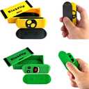 2PCS 3D Printed Fidget Toy Kickflip Fidget for Adults,Flipping Fingerboard Skateboard Fidget Slider with Storage Box