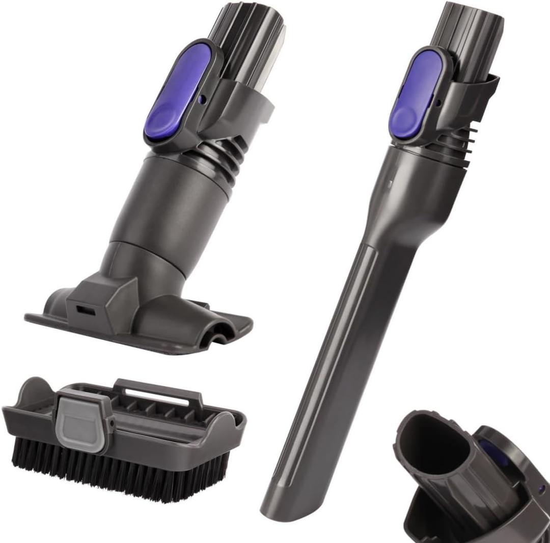 Vacuum Crevice Tool Brush Replacement Parts Compatible with Shark Pet Cordless Stick IX141 IZ162H IZ163H IZ362H IZ562H IZ140 IZ142 UZ145 Removable two-in-one Tool Brush Attachments for D-Shaped Vacuum