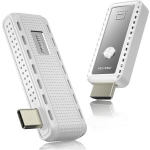 2 in 1 Wireless HDMI Transmitter and Receiver, 165FT/50M 4K Decode1080P@60Hz Output, Plug & Play Dual Band 5G/2.4G, Type-C Audio Video Streaming for Phone, Tablet, Laptop, PC to TV, Monitor, Projector