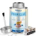 4 oz Foam Glue, Foam Glue Adhesive, Styrofoam Glue Adhesive, Super Strong Adhesion, Quick-Drying and Transparent, Specially Designed for foams Materials, Suitable for foams and Other Materials
