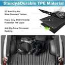 Mixsuper Truck Bed Mat for 2015-2022 Chevrolet Colorado/GMC Canyon 5ft Bed, All Weather Truck Bed Liner TPE Rugged Durable Odorless Black