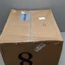 IRIS USA Dog Food Storage Container 58 lbs, Attachable Wheels, for Dog Cat Birds and other Pets, Food Storage Bin, Keep Fresh, Easy Mobility, BPA Free - Made in the USA, Almond/Clear