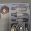 Professional Manicure Pedicure Kit, Electric Nail File Set, Cordless Electric Nail Drill Machine, 5 Speeds Hand Foot Care Tool for Nail Grind Trim Polish(White)