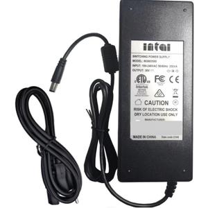 Original 36V 3.5A Power Adapter Compatible with NordicTrack Commercial S22i S27i S10i S15i Studio Bike NTEX02117 NTEX02117NB NTEX02121 NTEX02422 INTAI 36VDC 36.0V Switching Power Supply Cable Cord