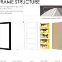 DUENPY 8x24 Collage Picture Frames Display Five 4x6 Picture Collage Wall Decor Wall Hanging or Tabletop Black, 8x244x6 Opening