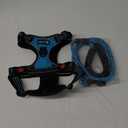 No Pull Dog Harness Adjustable Reflective Oxford Easy Control Medium Large Dog Harness with A Free Heavy Duty 5ft Dog Leash (L (Neck: 18"-25.5", Chest: 24.5"-33"), Blue Harness+Leash)