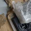 lumizone Foldable Overbed Table with Wheels Adjustable Height Bedside Desk 27.56"-36.61" Rolling Hospital Bed Table with Casters Medical Tray for Home Use Desk Over The Bed (Espresso)