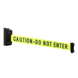 Magnetic Retractable Wall Barrier - Temporary Crowd Control Tool for Safety Queue Solution - 120" Belt Length Coverage with Strong Magnets by VIP Crowd Control (Caution DO NOT Enter)