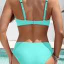 Aqua Eve Women Bikini Sets - Two Piece Swimsuit Low Rise Bathing Suit 2026 Double Strap Bikini Swimwear (Blue, L)