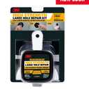 3M High Strength Large Hole Repair Kit, Includes Fiber Reinforced Spackling Compound (12 oz.), Repair Plate, Putty Knife and Sanding Sponge, For Easy Wall Repair, No Shrinking or Cracking (LHR-KIT)