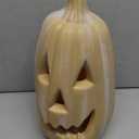 13.4 Inch Faux Terracotta Pumpkin Decoration Large Plastic Jack O' Lantern Reusable Carved Pumpkin Lantern for Thanksgiving Halloween Fall Indoor Outdoor Decor Party Centerpiece