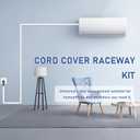 Cable Cover Wall - Cord Hiders for TV on Wall, 157 Inches Cable Cover Channel, White