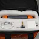 ETENWOLF VORTEX S6 Tire Inflator Portable Air Compressor for Heavy-duty Vehicle, Cordless Air Pump for Car & Inflatables with 19200 mAh Battery, 100% Duty Cycle & Dual Cylinder Bike Pump, Vivid Orange