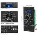 Digital Thermostat Kit Replacement for Traeger Pellet Grills, Traeger Pro Controller Upgrade Thermometer Control Panel Replacement Parts, with RTD Temperature Sensor and Dual Meat Probes