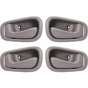 LCWRGS Interior Inside Door Handle Replacement for 1998 1999 2000 2001 2002 Toyota Corolla Chevy Prizm Manual Lock, Inner Door Handle Front/Rear Driver & Passenger Side - Gray