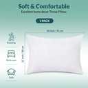 ROYALE LINENS 12 X 24 Pillow Insert - Down Alternative Throw Pillows Insert - Rectangle Pillow Pack of 1 White - Bed & Couch Pillows - Inner Cushion for Bed, Cushion for Living Room - Shams Stuffer