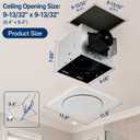 Bathroom Exhaust Fan with Light: 120 CFM High Airflow Quiet 1.2 Sones 3CCT, 12 in with lightx1