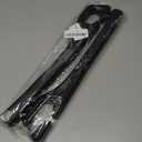 Car Seat Gap Filler Organizer Universal Fit Car SUV Truck Console Side Plug Strip Stopping Phone Key from Falling, Pack of 2 Black (Black)