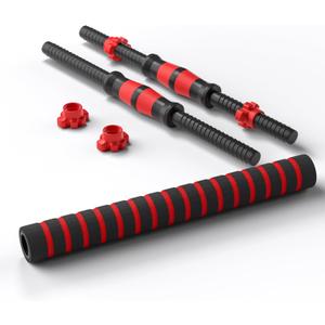 Dumbbell Handle Set, Dumbbell Bars 13.8/15.7/18.5/20.1 inches (35/40/47/51 cm), Suitable for 1 inch Wide Weight Plates, Home Gym Strength Training Accessories