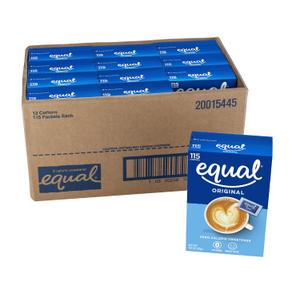 EQUAL 0 Calorie Sweetener, Aspartame and Acesulfame-K Sweetener Packets, Zero Calorie Sugar Alternative, Erythritol Free, 115 Ct (Pack of 12),  No BB Date