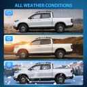 Nilight in Channel Rain Guard for Honda Ridgeline 2017 2018 2019 2020 2021 2022 2023 2024 2025 2026, Inside Mount Window Deflectors for Cars, Light Smoky Blue, 4PCS