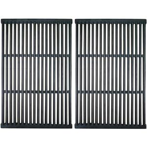 2-Pack 19" x 12 1/2" Each CIF666B Cast Iron Cooking Grid for Brinkmann 810-2310-0, 810-2310-1, for Charbroil and for Charmglow Grills, Set of 2