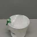 WSMKSZ 12 Inch Large Plant Pots for Indoor or Outdoor Plants, Wide Water Ripples Flower Pots with Drainage Holes & Saucer, Plastic Planters Set for Garden & Home Decor (White)