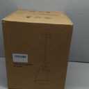 Modern Pendant Light Fixtures with 12" White Linen Fabric Shade, Adjustable Hanging Light Fixture,Drum Black Vintage Chandelier for Kitchen Island Bedroom Dining Room Foyer Entryway