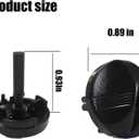 1-Pack Black Control Dial Knob Compatible with Honeywell Water Heater Gas Valve,w/Spring. Plastic Control Dial Knob Replacement parts for Water heater,Fit for WV8840B,WV8840A,WV8840B1110 And More