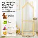 PUTSKA Extra Large Stuffed Animal Storage Zoo - Wooden Stuffed Animal Holder and Organizer, Stuffy & Plushies Storage, Space-Saving Plush Toy Holder for Nursery, Playroom or Kids Room