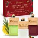 Car Air Freshener Hanging, 3 Pcs Christmas Tree, Christmas Wreath, Vanilla Bean Noel, Christmas Scent Air Fresheners Diffuser for Car, 45+ days Long Lasting Fragrance, 0.27 FL OZ/8ML