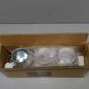 Set of 3 Galvanized Metal Window Herb Planters for Indoor Plants, Farmhouse Flowers Pots with Tray (4" D x 14" W x 5" H)