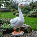 20" Large Porch Goose Statue Realistic Resin Sculpture Outdoor Garden Decor