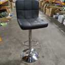 Poundex L Shape Barstool, Black