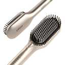 Ufree Upgraded Hair Straightener Brush, 5 Temps Straightening Brush with Ionic Tech, Cool Air System, Dense Bristles, Dual Voltage, Ceramic Hot Comb for Thick Curly Hair, Women Gifts