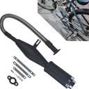 Flexible Exhaust Muffler Extension Silencer Pipe Kit for 49cc 50cc 60cc 66cc 80cc 100cc 2-Stroke Gas Motor Motorized Mountain Bike Bicycle Engine