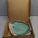 Ceramic Decorative Dish for Kitchen Counter,12'' Large Decorative Bowl, Key Bowl for Entryway Table, Modern Centerpiece Decor Dish for Home Decor Accents.(GREEN)