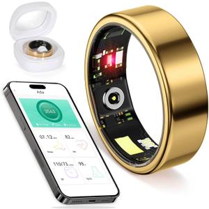 Health Tracker Fitness Sleep Monitor for Women (Gold8#) (8#(18.1mm))
