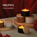MGLIFEUL Candle Tins Jars Container Vessels for Making 4 8 Oz Rose Glod Empty Candle Tins Can Gift Box Packaging With Lid Wax Container Bulk Making Diy Candle Supplies Accessories(Rose Glod,8oz,24pcs)